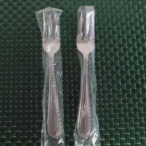 Hampton Silversmiths NOBILITY Salad Forks Lot Set of 2 Stainless Glossy NEW NIP